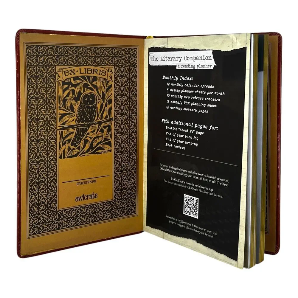 OwlCrate Undated Reading Planner - November 2025 YA Box Item Limited Edition